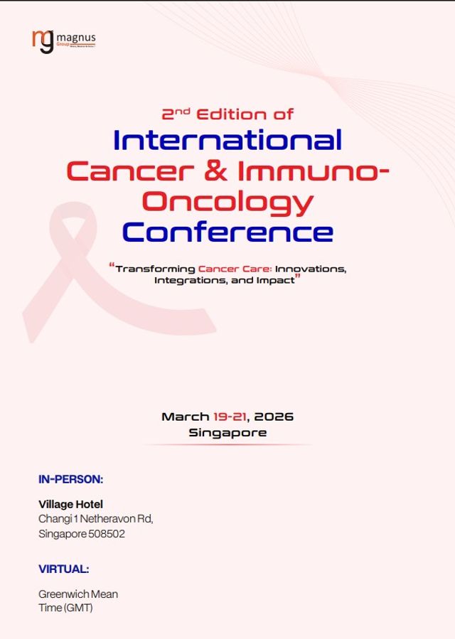 International Cancer & Immuno-Oncology Conference Event Book