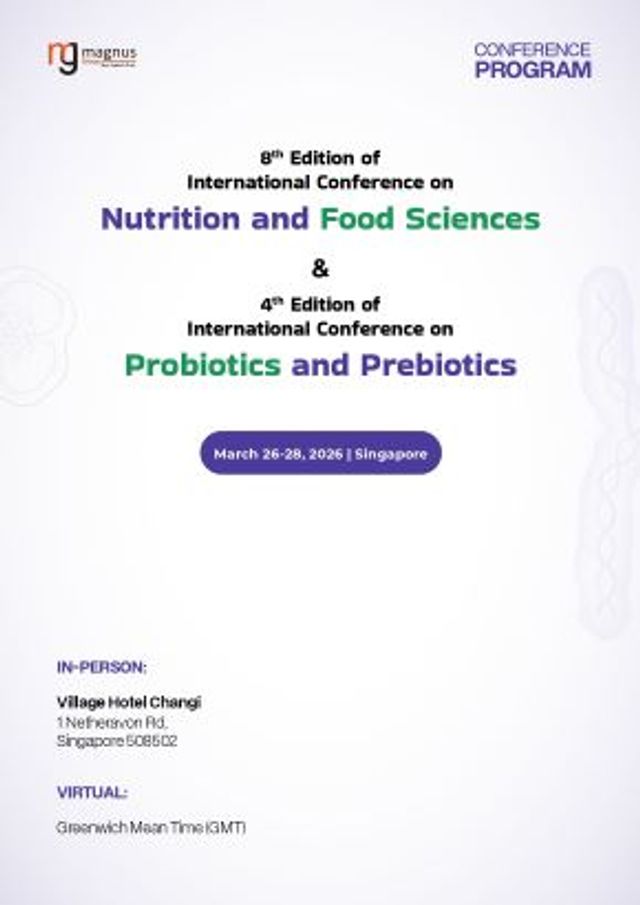 International Conference on Nutrition and Food Sciences Program